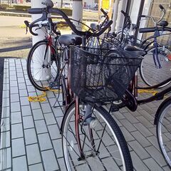 ★リユースのサカイつくば店★TK7547  自転車 26インチ ワインレッド クリーニング済み 【リユースのサカイつくば店】の画像