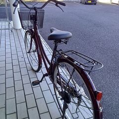 ★リユースのサカイつくば店★TK7547  自転車 26インチ ワインレッド クリーニング済み 【リユースのサカイつくば店】の画像