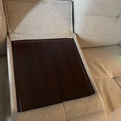 ニトリのソファベッド　収納・テーブル付きの画像