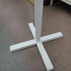 ポールハンガー コートハンガー バッグ掛け 高さ170㎝ ツートンカラー ナチュラル/ホワイト 木製 ハンガーポール 玄関収納 西岡店の画像