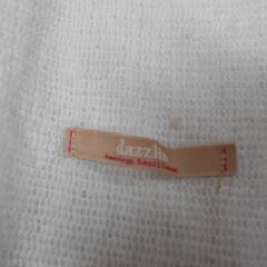 ( E-89 )dazzlin ダズリン マフラー ホワイト 白 ニット ファー 大判 ストール レディース かわいい おしゃれ 中古の画像