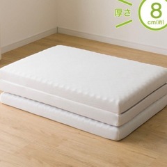 厚さ8センチ　腰を支える体圧分散敷布団の画像
