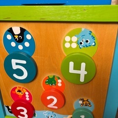 木製知育おもちゃ 数字とギア付きの画像