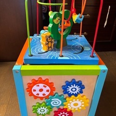 木製知育おもちゃ 数字とギア付きの画像