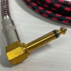 f●■ギターシールドケーブル2m・1/4インチTSプラグ」（直径6.3mm標準プラグ）の画像