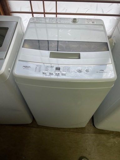 22年製　アクア　洗濯機　4.5k AQW-S4MBK ST