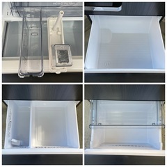 AQUA アクア ノンフロン冷凍冷蔵庫 AQR-V37N（K）-1 2023年製 ウッドブラック 368L  の画像