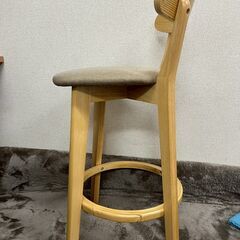 木製 カウンターチェア バースツールの画像