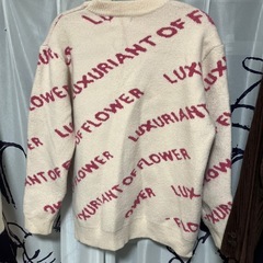 ニットセーター ピンクの画像