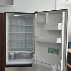 日立 3ドア冷蔵庫 315L 2021年製 R-V32NV(N) シャンパン スリム 自動製氷 うるおいチルド 札幌市白石区①の画像