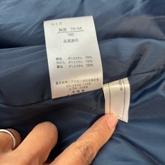 中綿コート　160㎝の画像