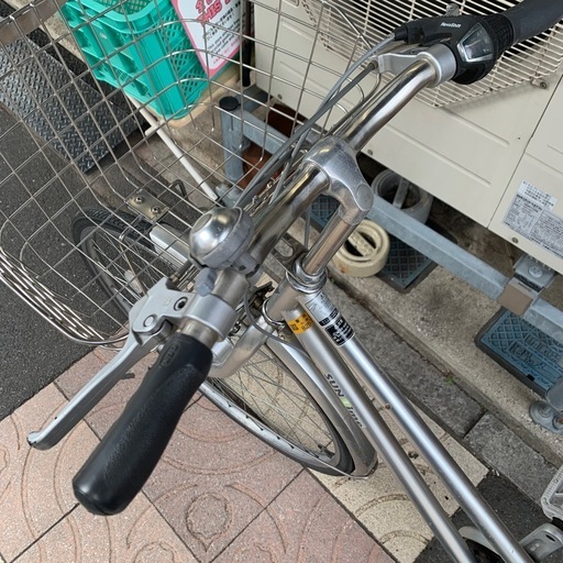 マルイシサイクル　
変速付き　シティサイクル　シルバー