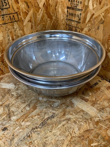 C(7731) ステンレス 45cm ボウル ざる 2個セット 業務用 厨房用 C(7731) ステンレス 45cm ボウル ざる 2個セット 調理器具 厨房用品