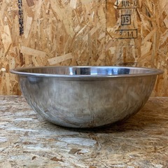 C(7731) ステンレス 45cm ボウル ざる 2個セット 調理器具 厨房用品 飲食店 店舗用 業務用 中古の画像