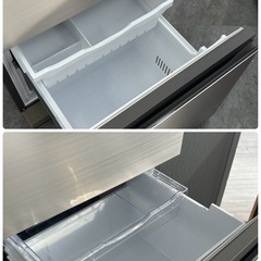 日立 3ドア冷蔵庫 315L 2021年製 R-V32NV(N) シャンパン スリム 自動製氷 うるおいチルド 札幌市白石区②の画像