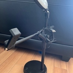 スマホ　撮影　スタンド　照明の画像