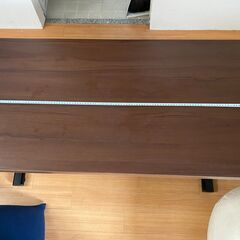 デスク／ダイニング昇降式　2025年4月購入（新品価格 15,000円）　横118cm×奥行き59cm×高さ41.5～85.5cmの画像