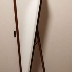 全身鏡 姿見 鏡 壁掛け スタンドミラー 木目調 美品です。の画像