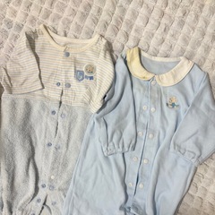 ベビー 短肌着 ロンパース カバーオール　新生児 60cm 70cmの画像