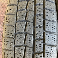 【アルミホイール付き冬タイヤ】155/70R13 75Q DUNLOP ダンロップ WINTER MAXX  バモス、軽トラの画像