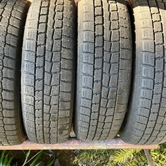 【アルミホイール付き冬タイヤ】155/70R13 75Q DUNLOP ダンロップ WINTER MAXX  バモス、軽トラの画像