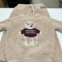 A2512-124 ジェラートピケ　ルームウェア上下120cm 中古の画像