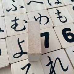 木のおもちゃ　もじあそびの画像