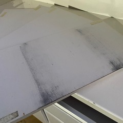 ニトリ　大型　食器棚　使用感強の画像