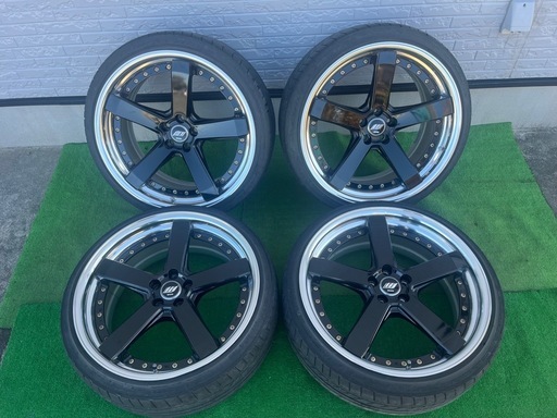 美品 WORK ZEAST ワーク ジーストST2 19×9.5J+44 19×8.5+45 5穴 PCD100 オフセット24 225/35R19 235/35R19 86 BRZ インプ レガシィ 等