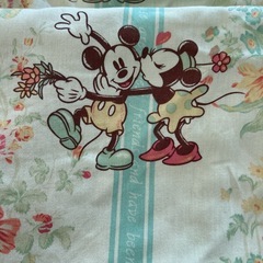 レトロミッキー　カーテン　2枚の画像