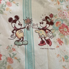レトロミッキー　カーテン　2枚の画像
