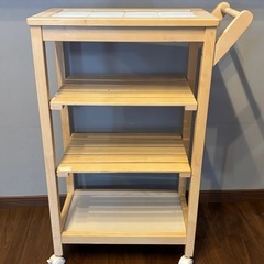 天板タイルキッチンワゴン の画像