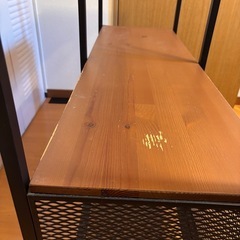 12/7迄に引取りでお値引きします！シェルフユニット 100×95cm / ブラックの画像