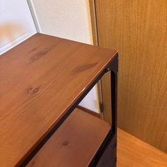 12/7迄に引取りでお値引きします！シェルフユニット 100×95cm / ブラックの画像