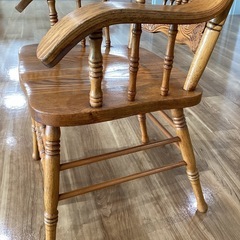 ヴィンテージ木製キャプテンチェア【町田市再生家具】252563の画像