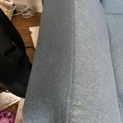 ソファベッド 紺の画像