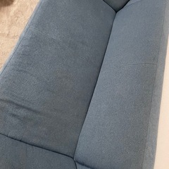 ソファベッド 紺の画像