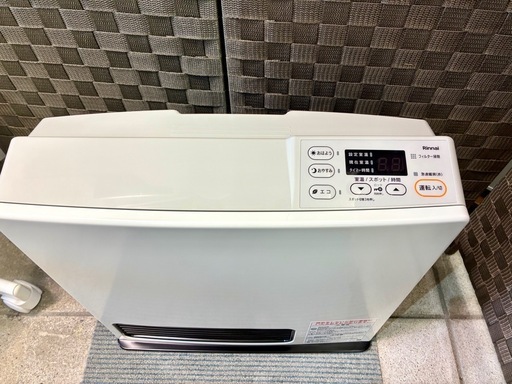 リンナイ ガスファンヒーター 中古 美品 SRC-365E 都市ガス