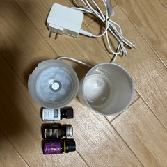 超音波アロマディフューザー　➕　オイルの画像