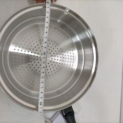 【糸島市内 送料無料】INKOR インコア ステンレス鍋セット 多層構造 マルチプライ フライパン 鍋 蓋付き 未使用 調理器具 付属品完備 家庭用 キッチン用品　88349-1-105Yの画像