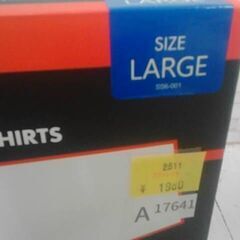 コストコ商品番号　73845　HANES　V-NECK　COTTON ４枚　L　　A17641の画像