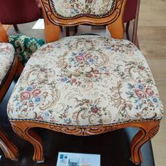 【愛品倶楽部柏店】ダイニングチェア2脚セット ロココ調の画像