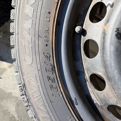 冬タイヤ14インチ ★ 165/R14 LT ★ Good Year製スタッドレス ★ PCD100商用車用ホイール付き ★ 深溝バリ山スタッドレス４本組み ★ 群馬発 ★ 直接引き取り歓迎の画像