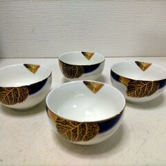 KANSAI カンサイ 湯呑4点 茶托5点 食器セット 未使用 保管品 和食器 欠品あり 箱破れ ギフト 贈答品　251205-11Tの画像