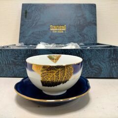 KANSAI カンサイ 湯呑4点 茶托5点 食器セット 未使用 保管品 和食器 欠品あり 箱破れ ギフト 贈答品　251205-11Tの画像