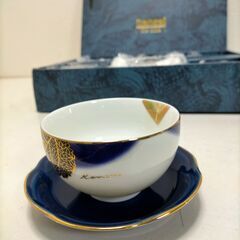 KANSAI カンサイ 湯呑4点 茶托5点 食器セット 未使用 保管品 和食器 欠品あり 箱破れ ギフト 贈答品　251205-11Tの画像