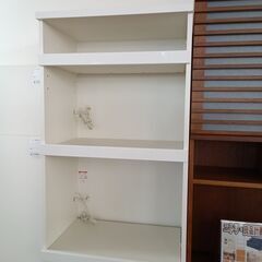 ★リユースのサカイつくば店★TK7558 松田家具 食器棚 ホワイト H198×D45×W70 クリーニング済みの画像
