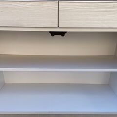 美品 大川家具 食器棚 北欧テイストの画像