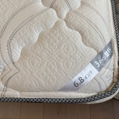 マットレス2枚 serta使用頻度小の画像