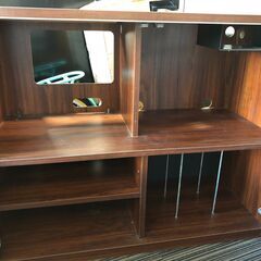 ☆YAMAHA  スピーカーシステム オーディオラック ブラウン 木目調 現状品 中古品(NF251205)303-590-②の画像